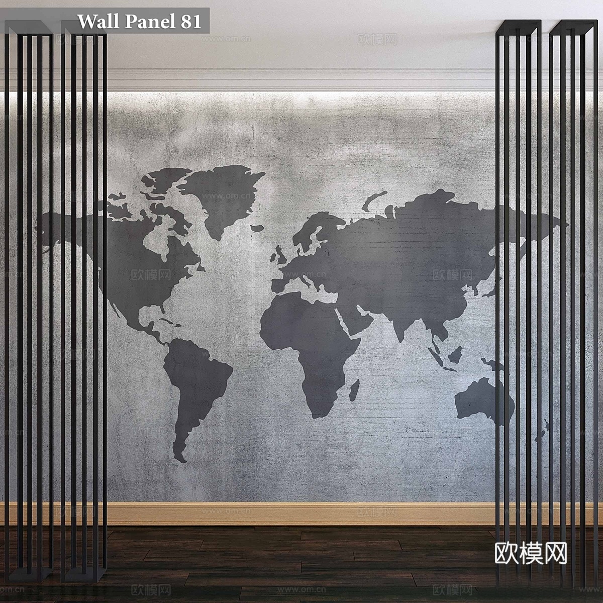 墙板813d模型下载