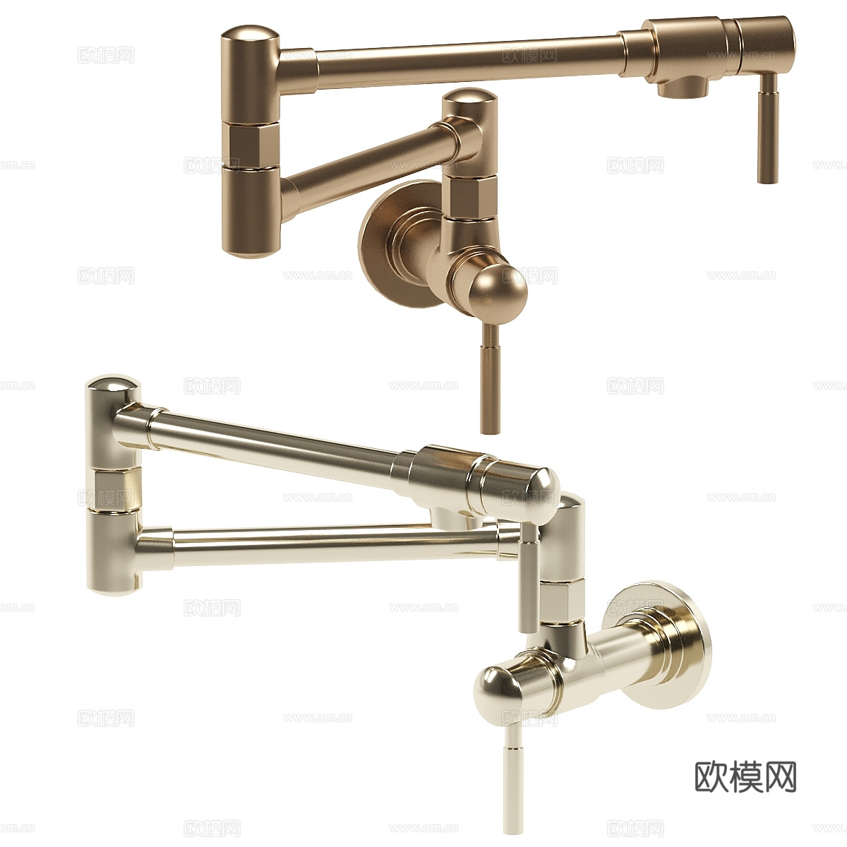 现代轻奢 BRIZO 厨房水龙头3d模型下载（渲染图5）