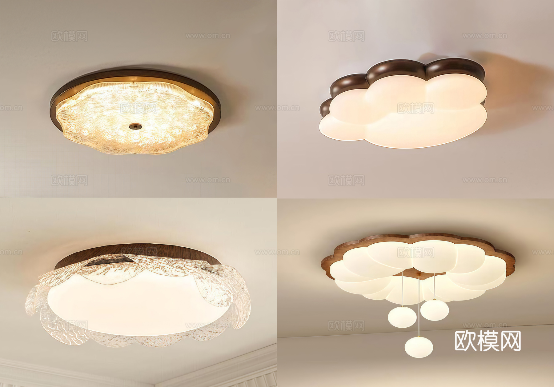 中古吸顶灯 装饰灯su模型