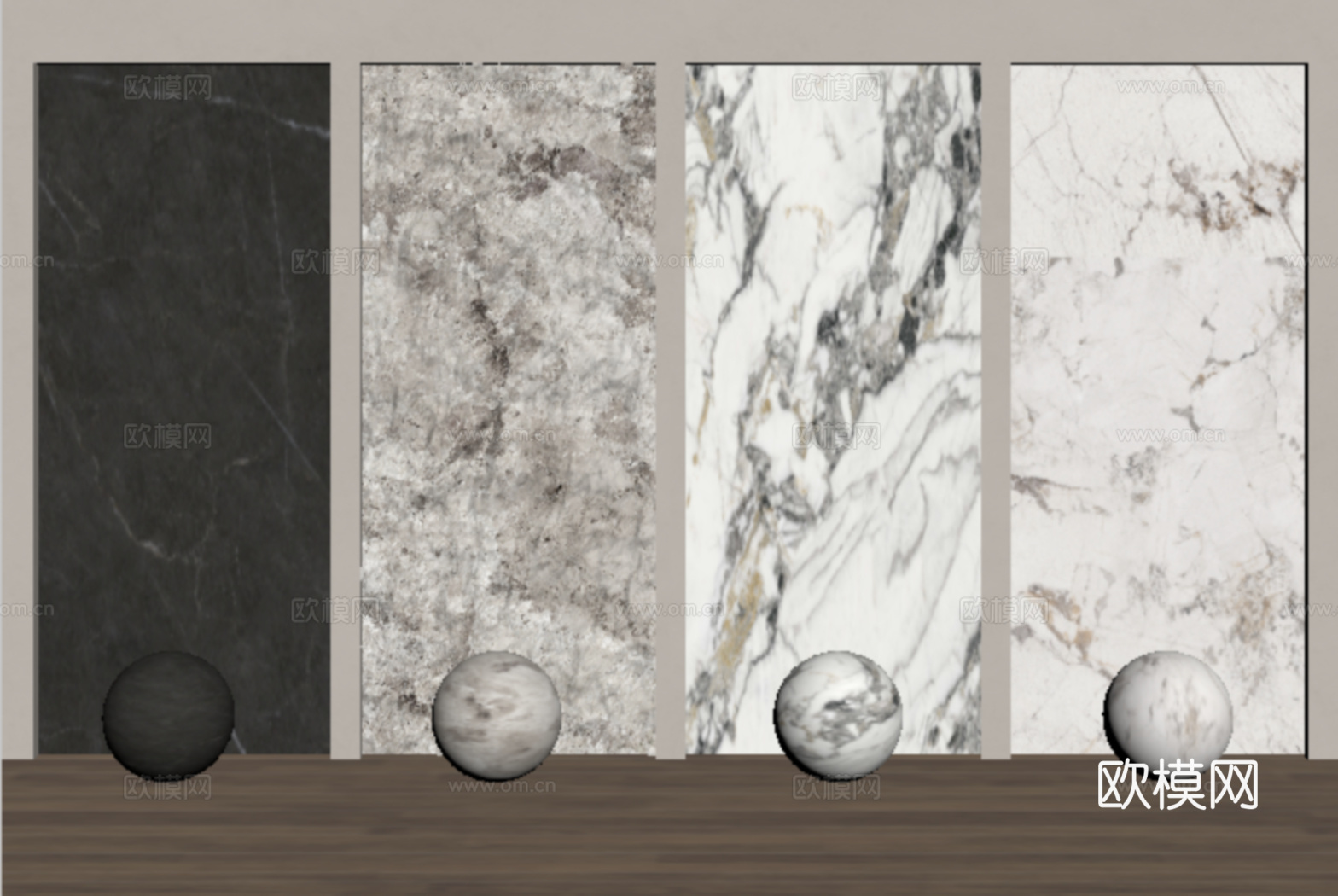 现代轻奢石材 大理石 毛石墙 岩板 护墙板 瓷砖su模型