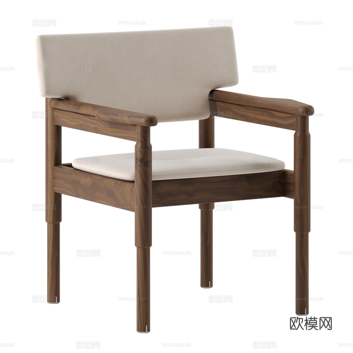 新中式 Vieste 木质椅子3d模型