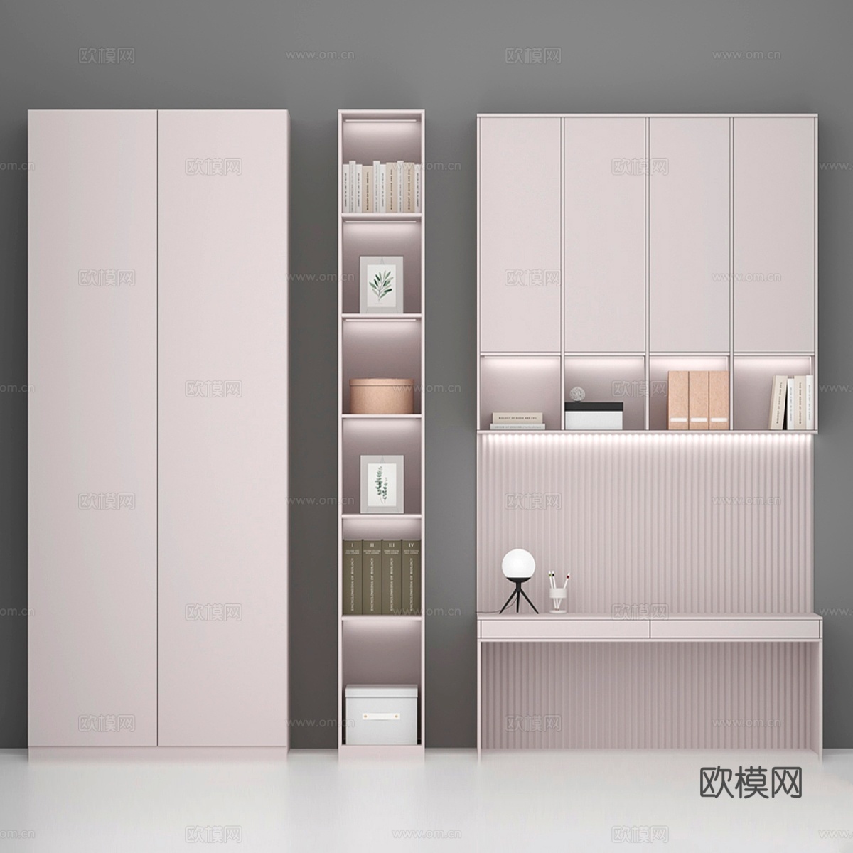 橱柜套装63d模型下载