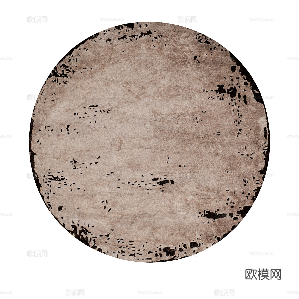 现代简约地毯 地毯  简约地毯 圆形地毯  餐厅地毯 卧室地3d模型下载