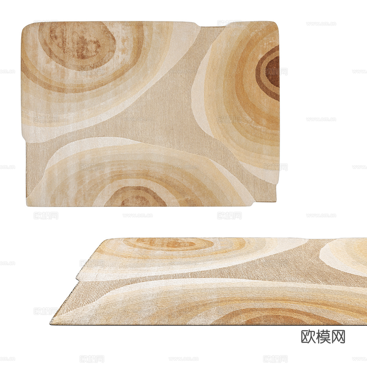 现代简约地毯 地毯 简约地毯 客厅地毯 毛绒地毯3d模型下载