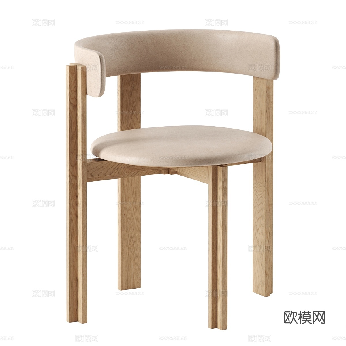 Karakter品牌Principal餐椅3d模型下载