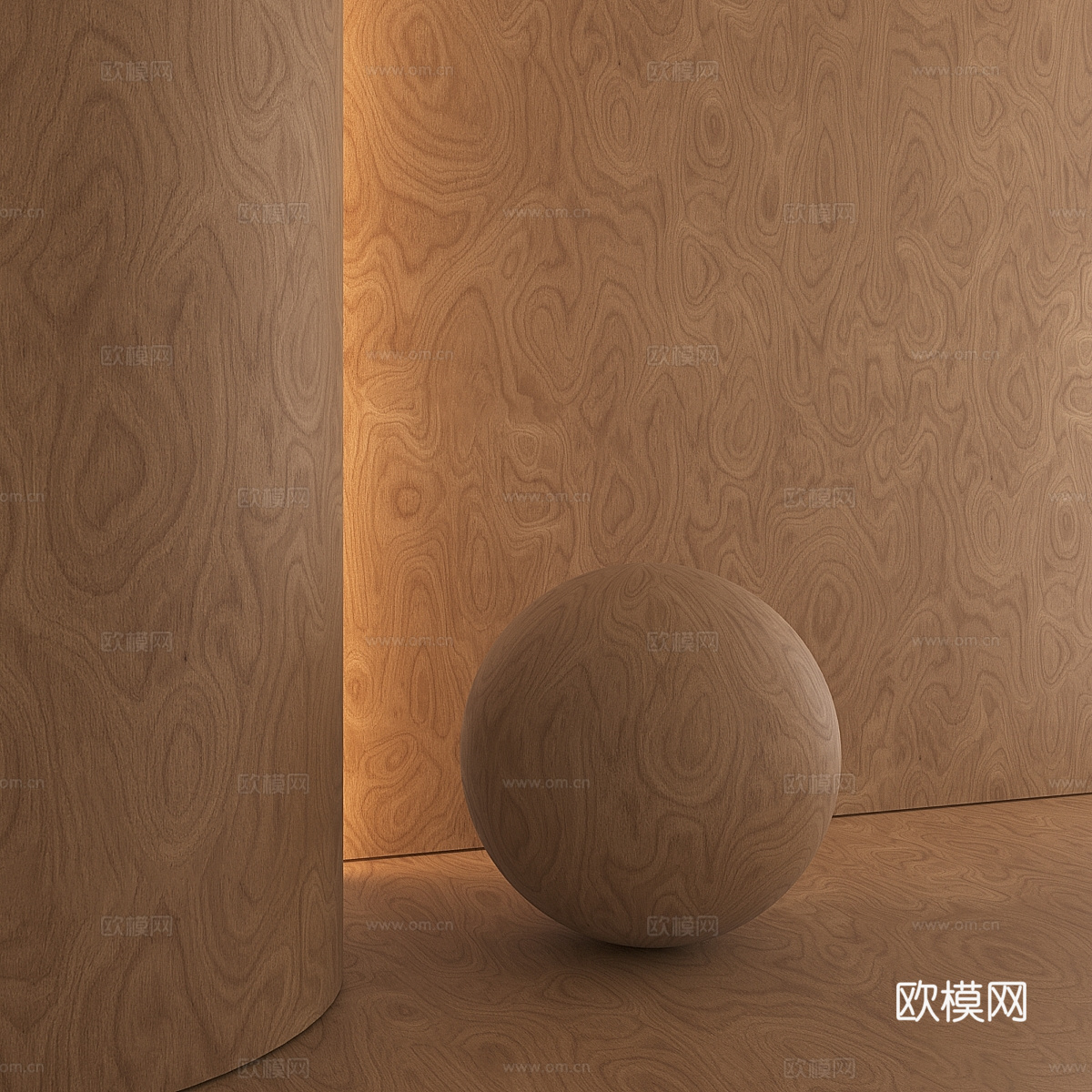 现代胶合板 软木 木纹 木饰面材质3d模型