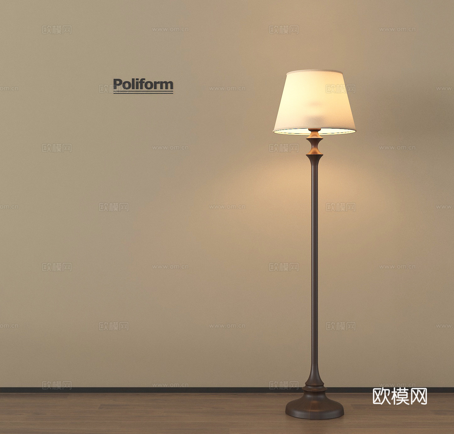 中古落地灯 装饰灯 艺术灯su模型