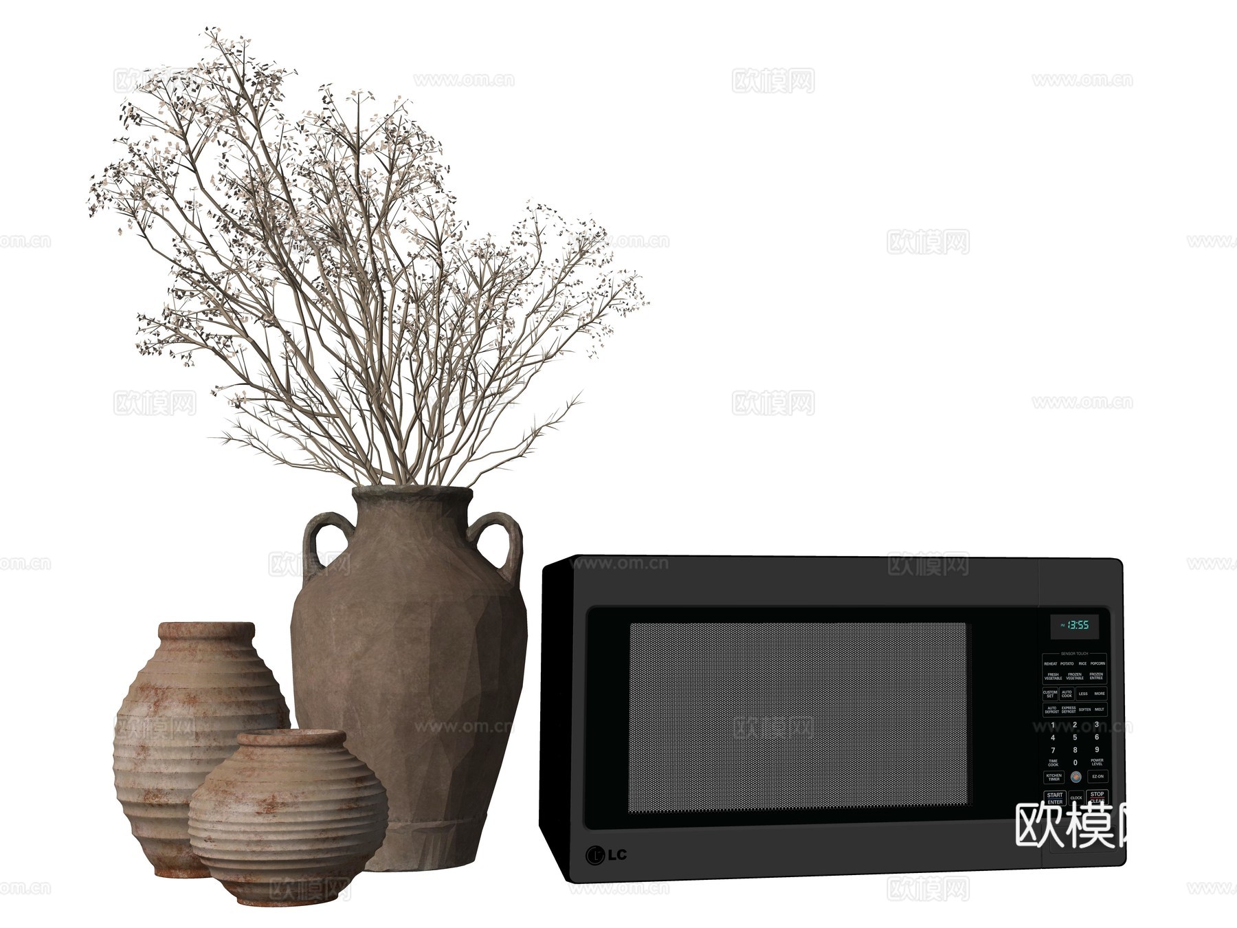 现代小型家用电器su模型