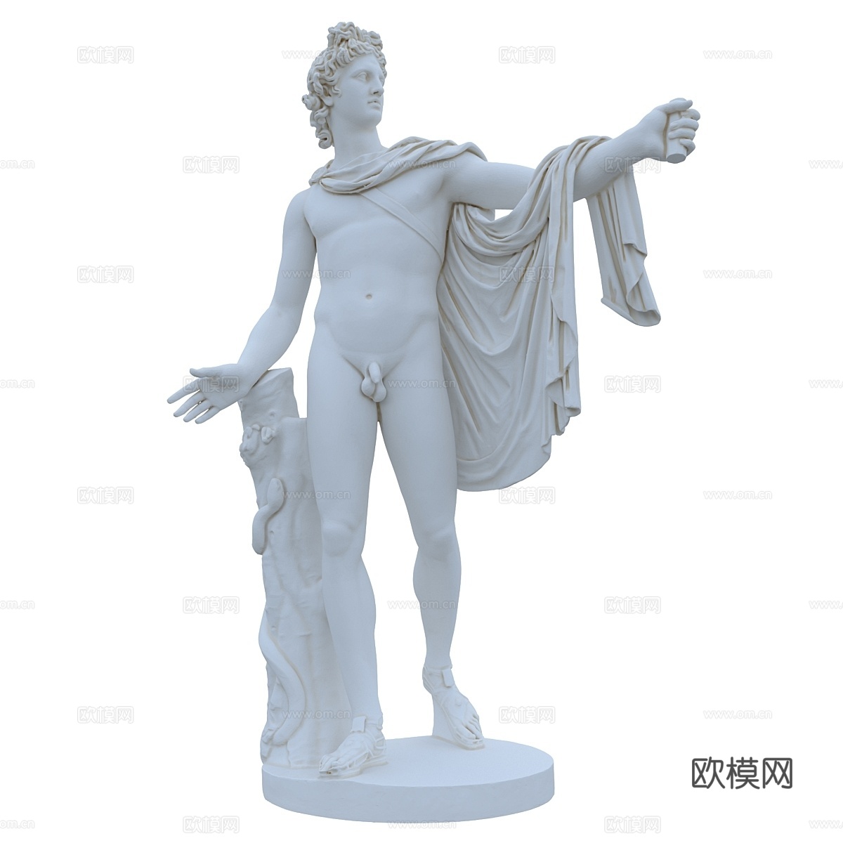 阿波罗·贝尔维德雷雕像3d模型下载
