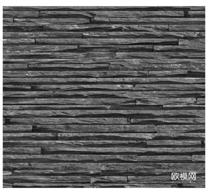 现代片岩 马蹄石 自然面铺装 花岗岩铺地 自然面石材贴图su模型