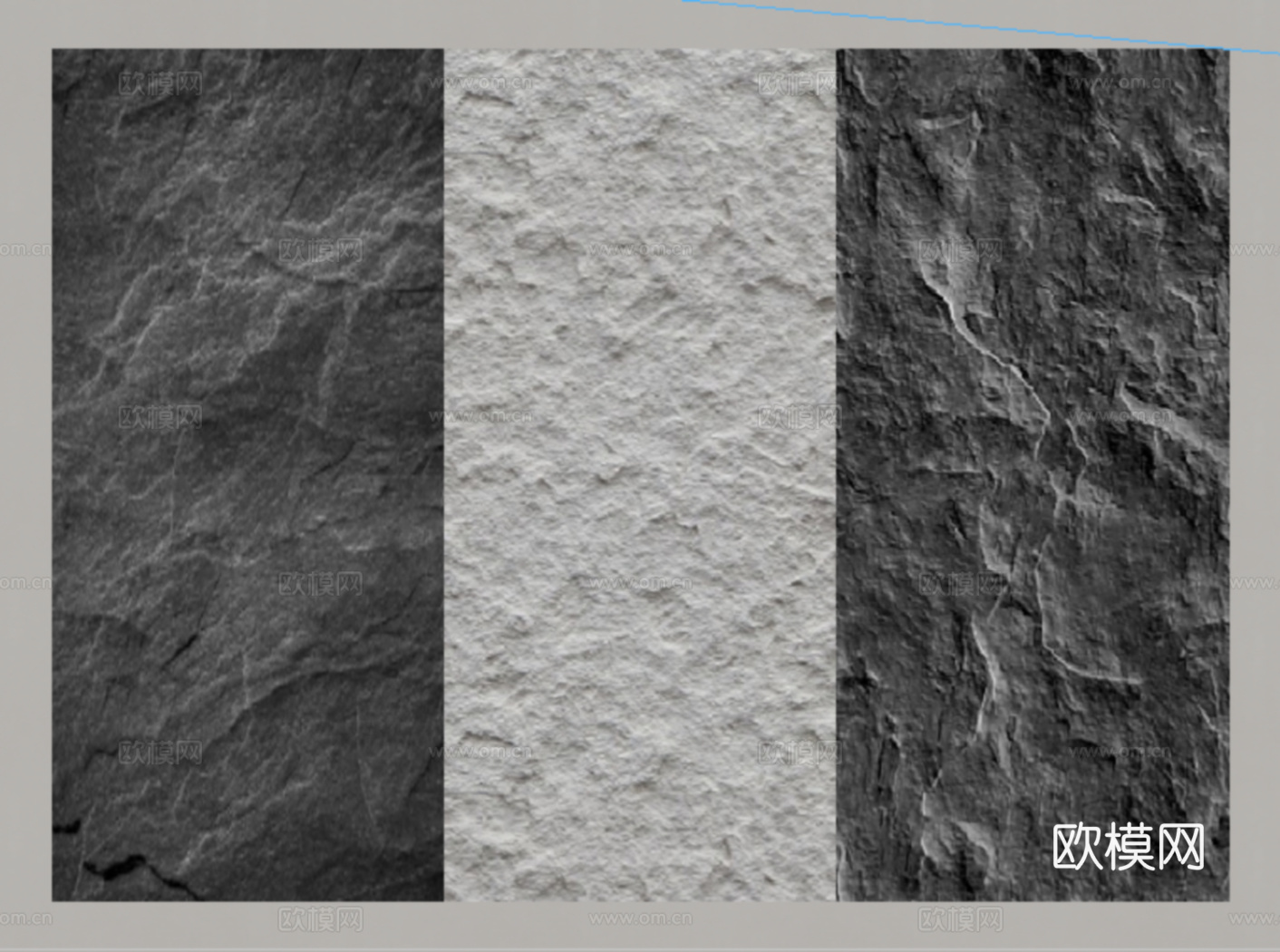 现代石材 石材背景墙 毛石墙 文化墙 大理石su模型