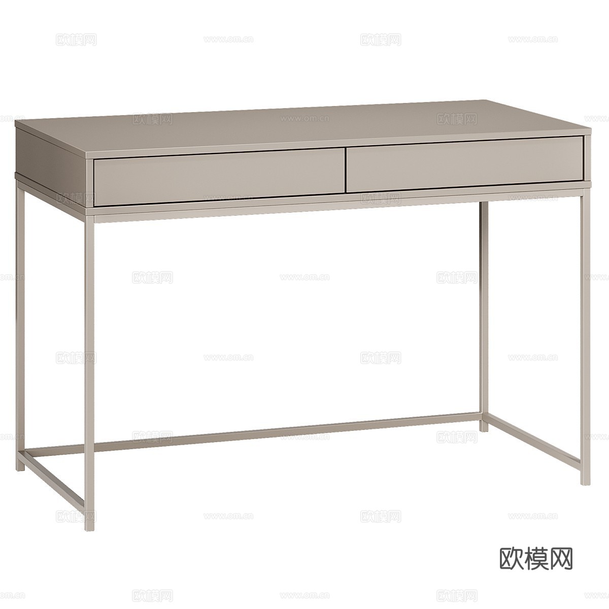 现代极简书桌 办公桌3d模型