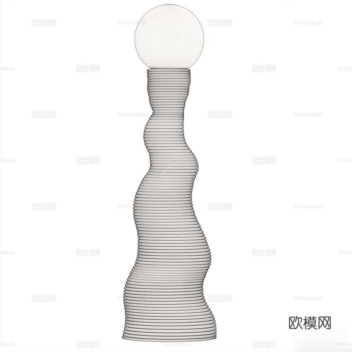 现代奶油风 NYAMBA 落地灯3d模型下载（渲染图2）