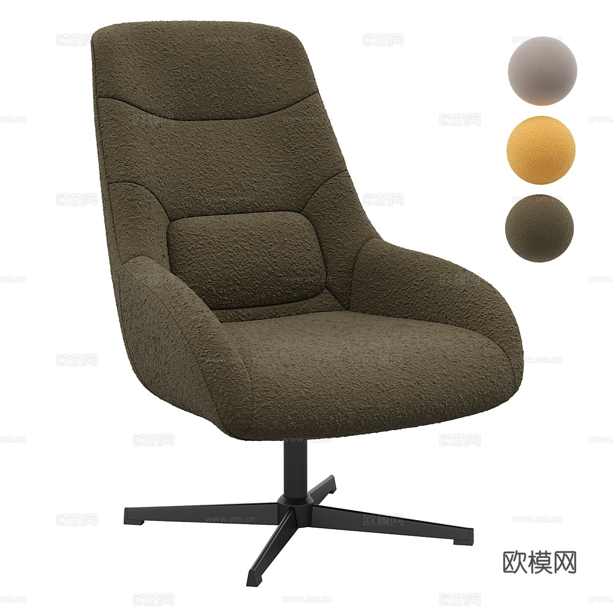 现代 La Forma Celida 办公椅3d模型3d模型下载（渲染图3）