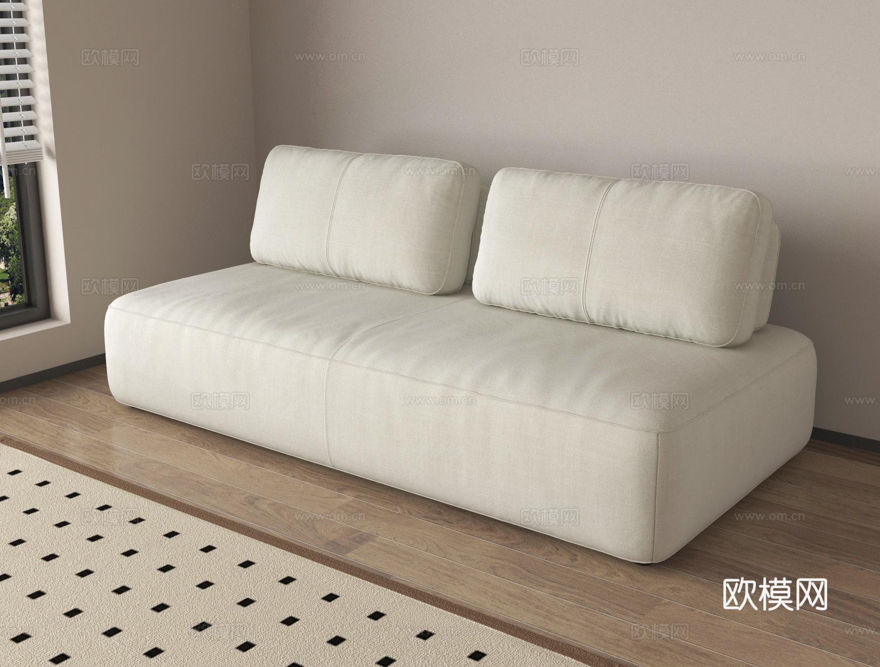 Ligne Roset毛毛虫沙发客厅沙发3d模型下载