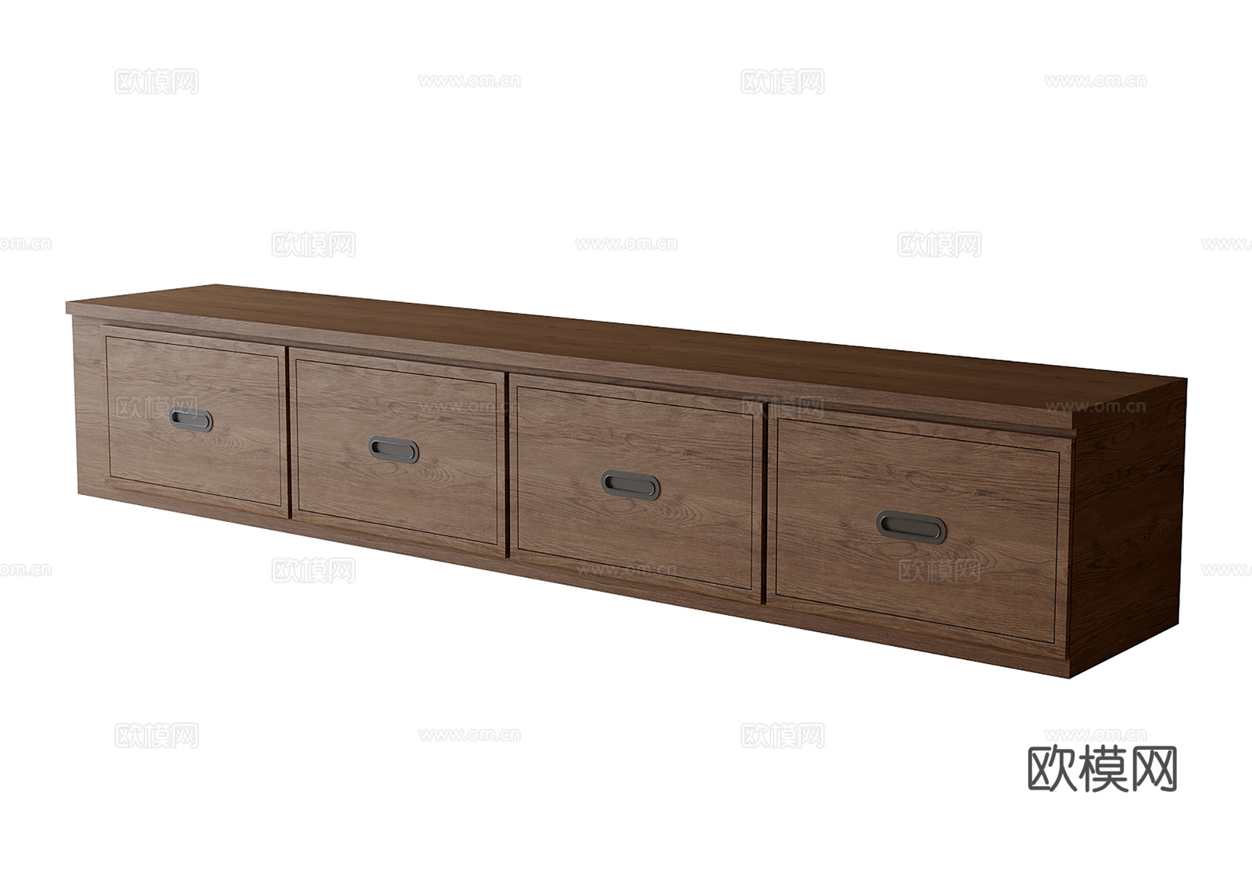 现代电视柜su模型