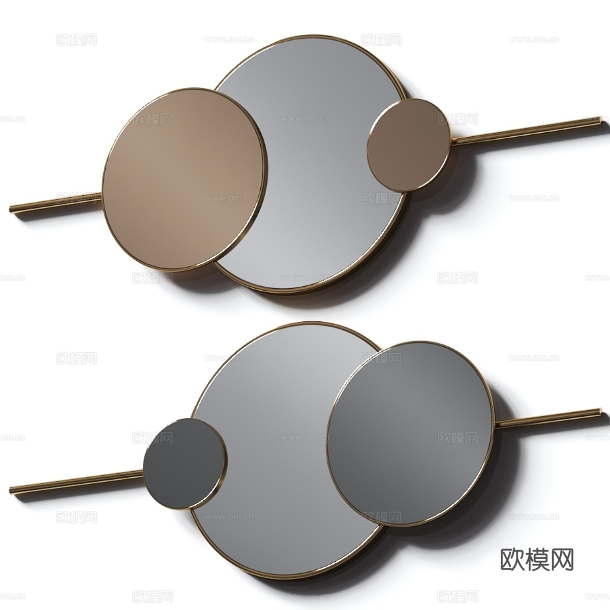 恩扎家居皮埃德拉壁镜3d模型