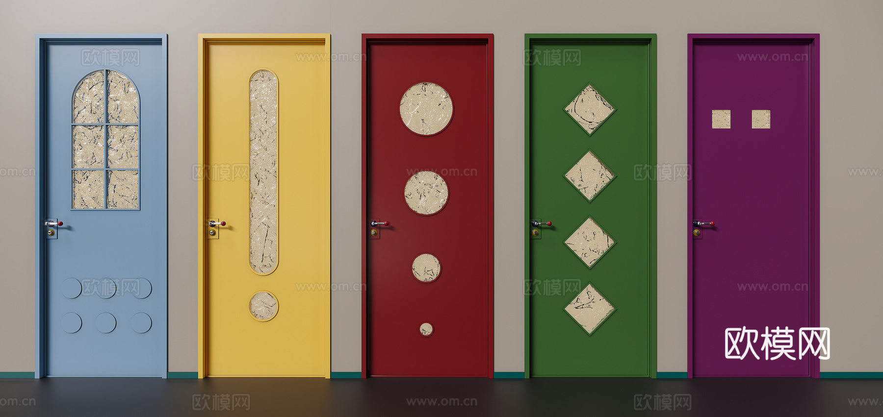 现代多巴胺房门su模型