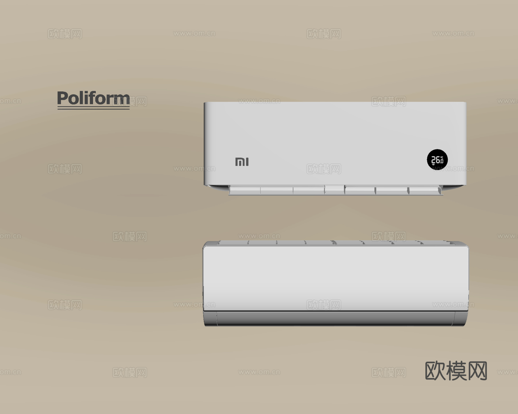 空调 壁挂空调su模型