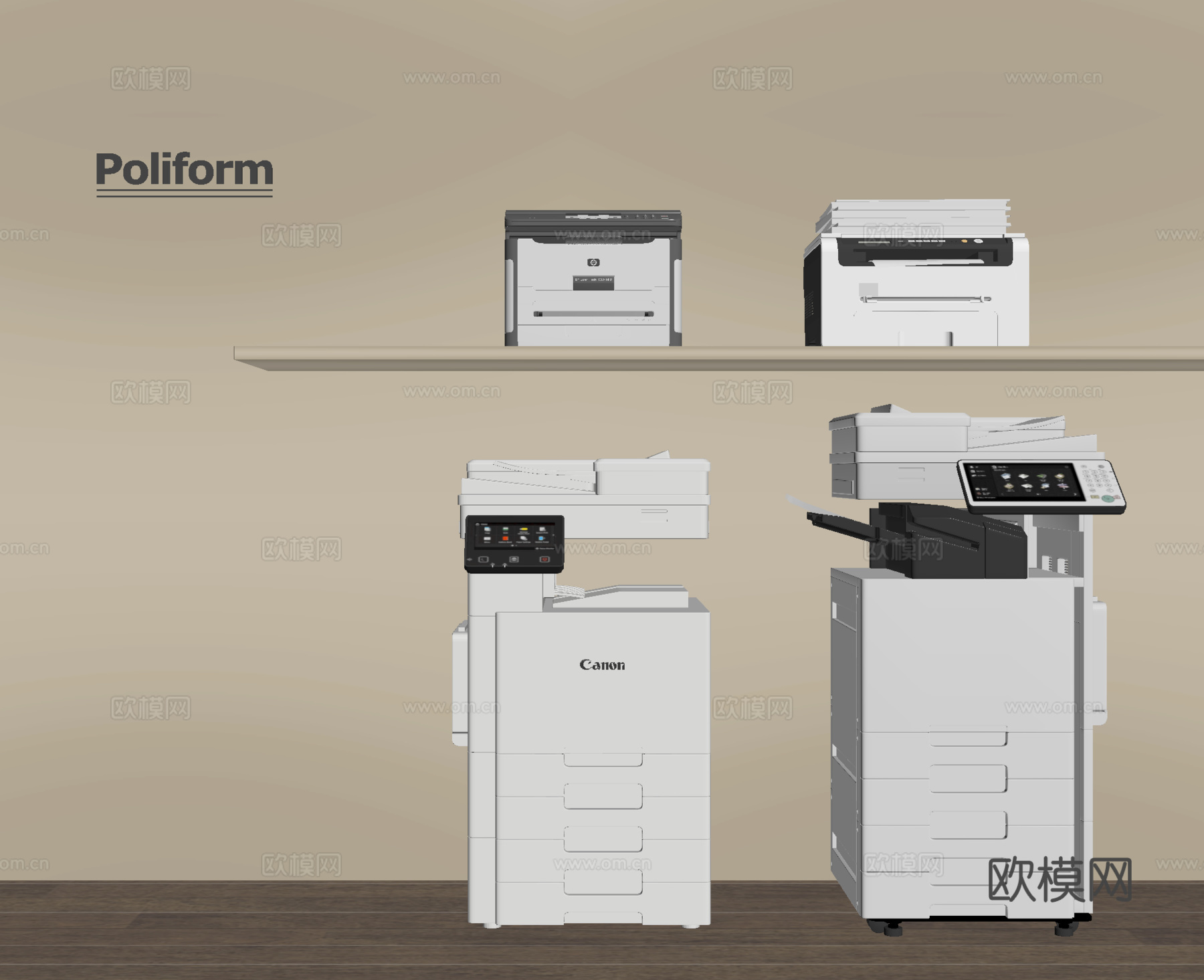 现代打印机su模型