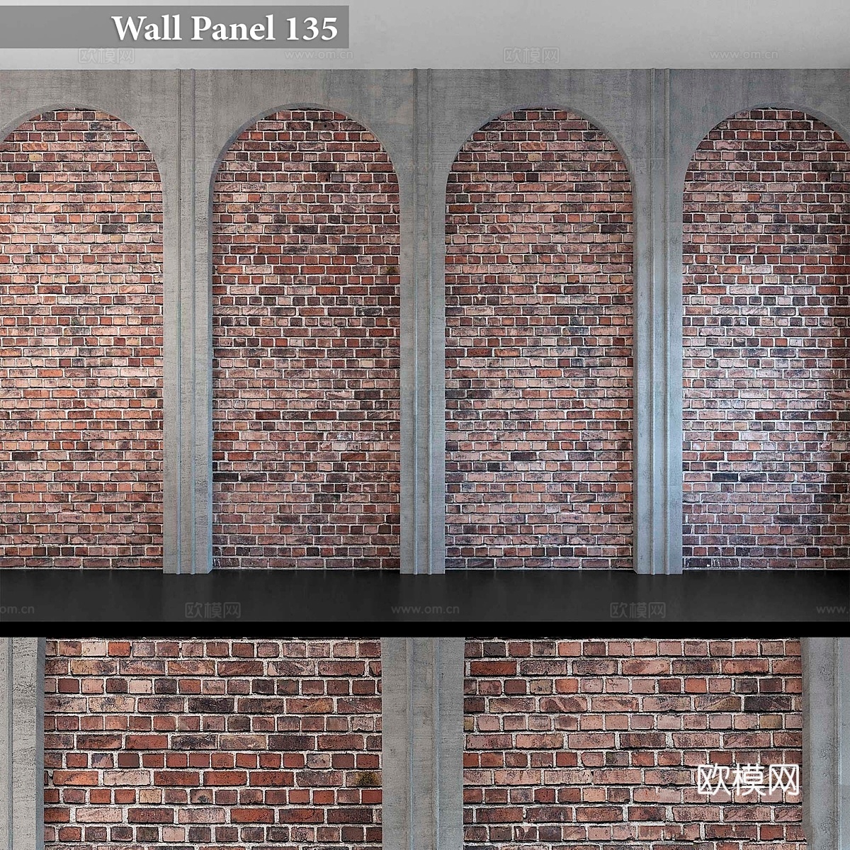 墙板1353d模型下载