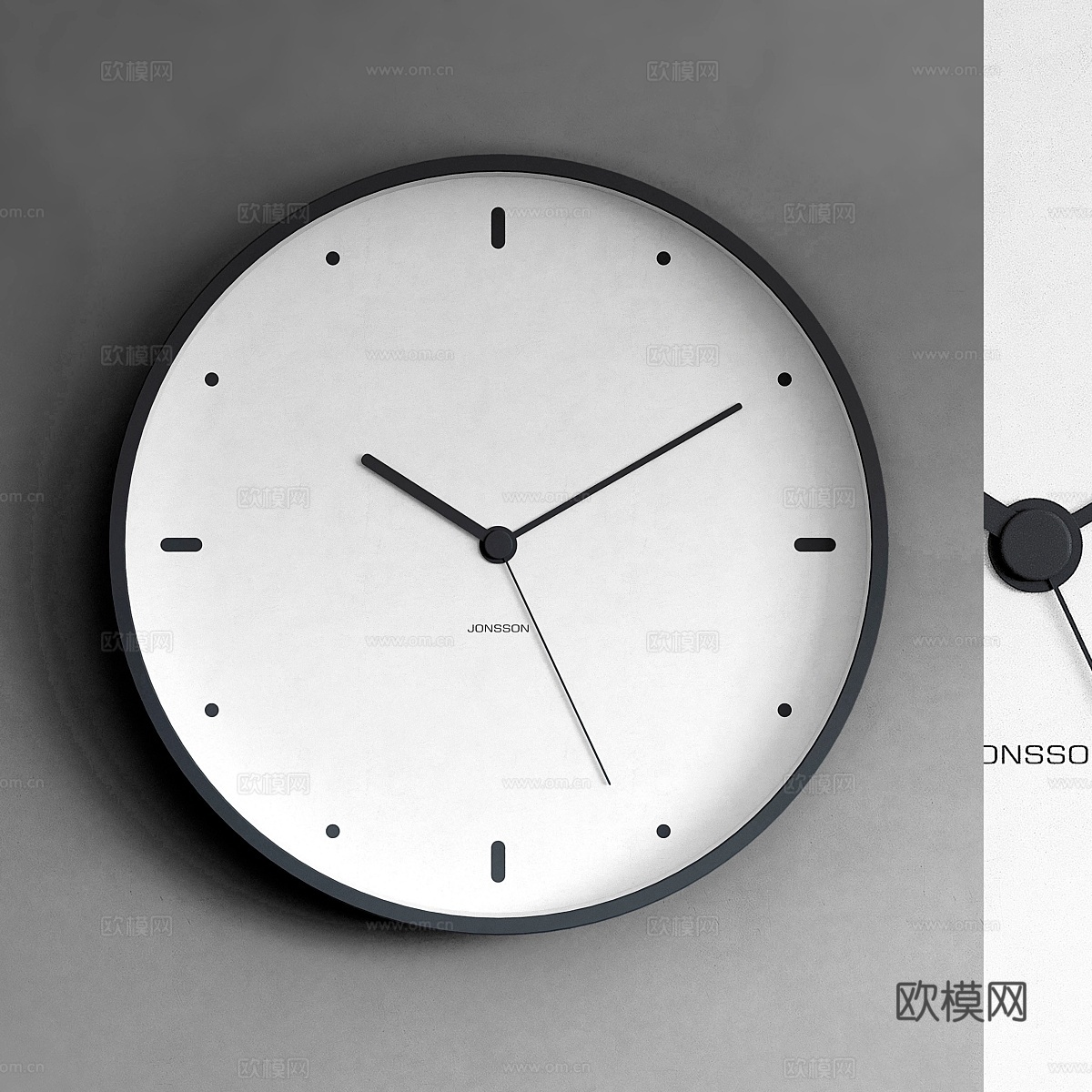 简约时钟 挂钟3d模型下载