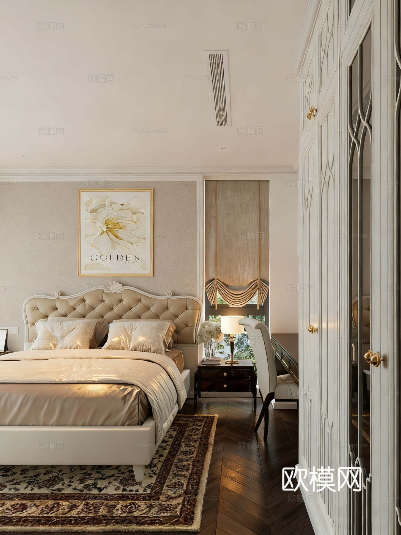 ​​现代轻奢卧室 主卧su模型