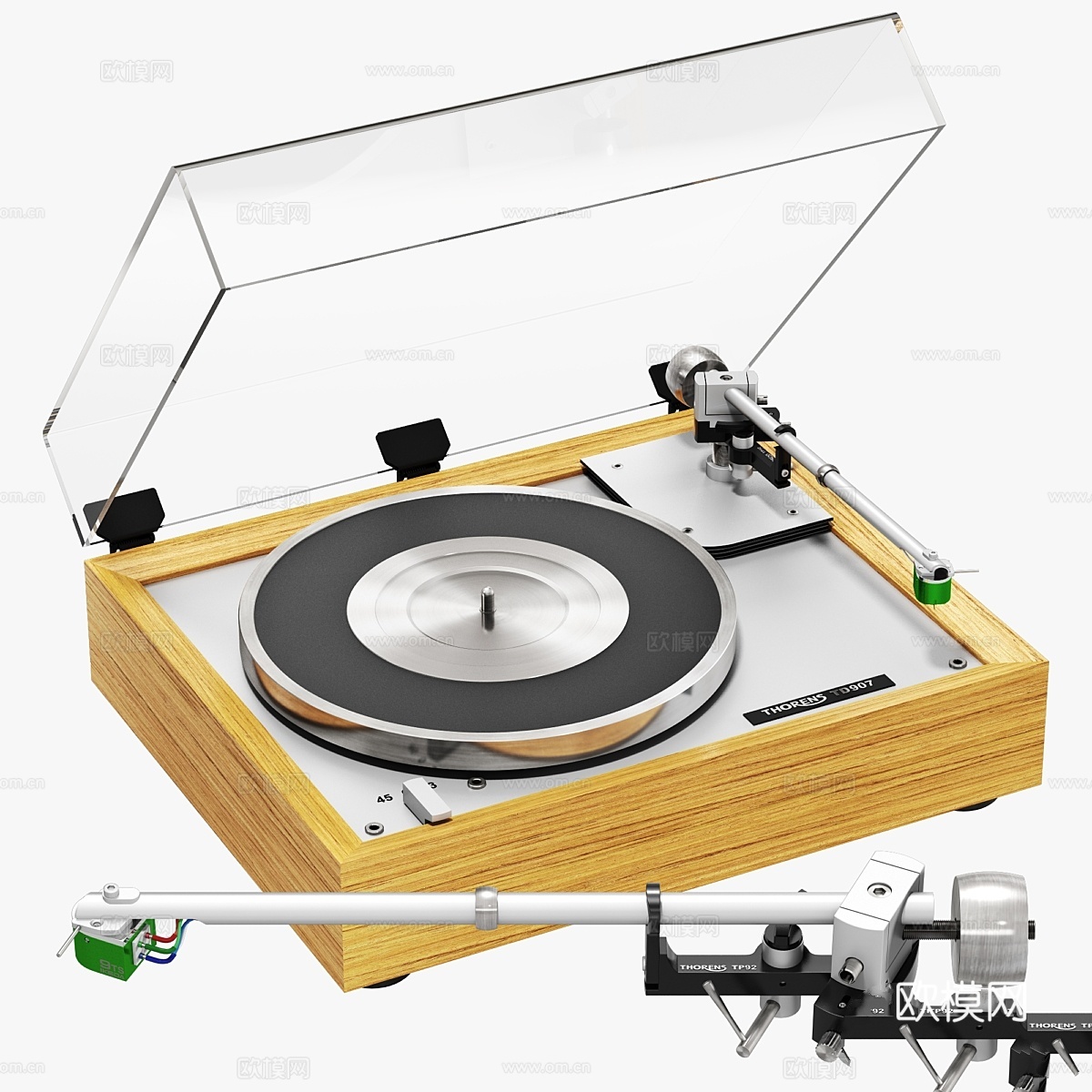 Thorens td 907唱机3d模型下载