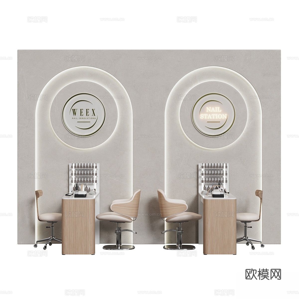 美甲沙龙23d模型下载