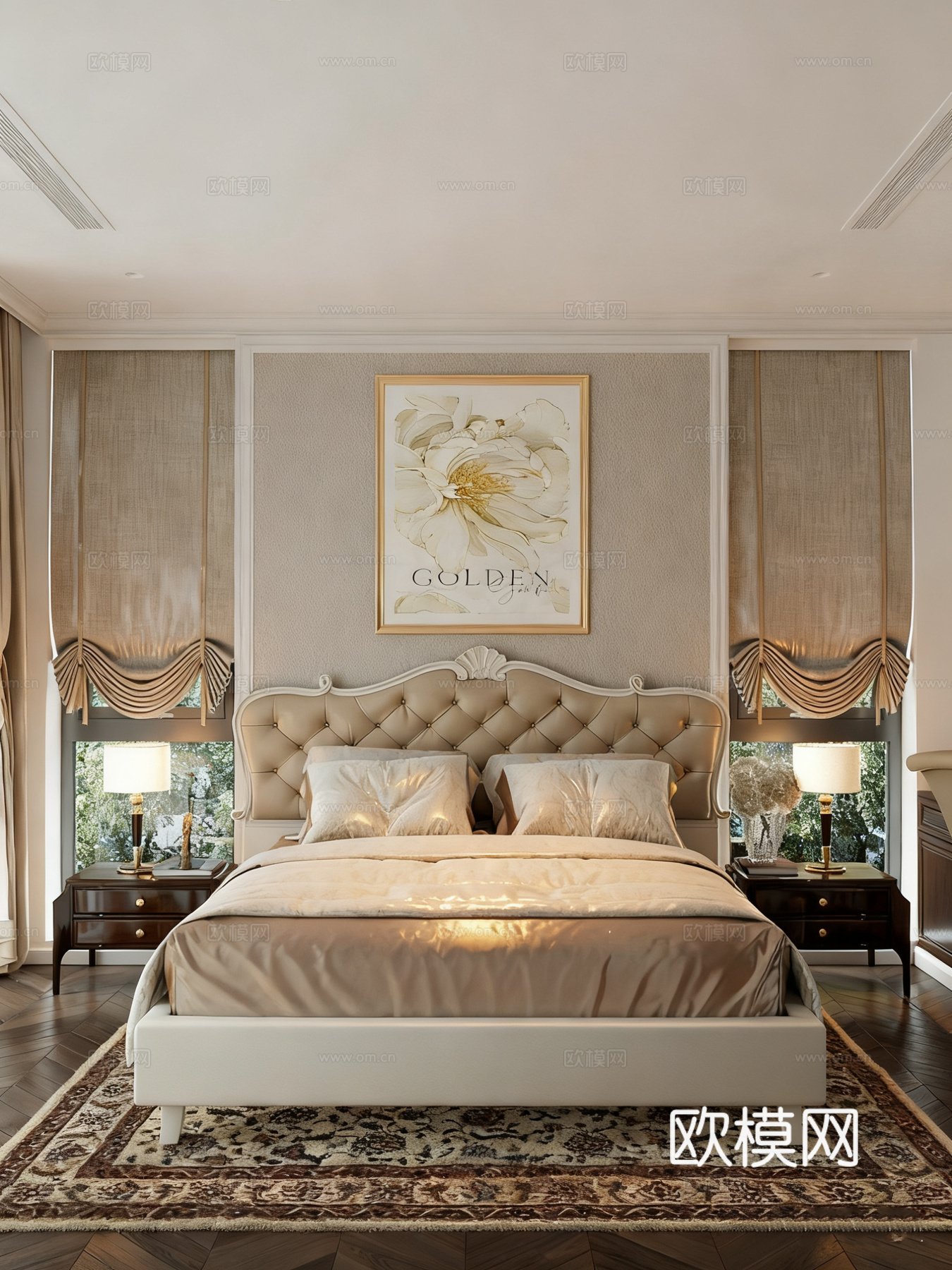 ​​现代轻奢卧室 主卧su模型
