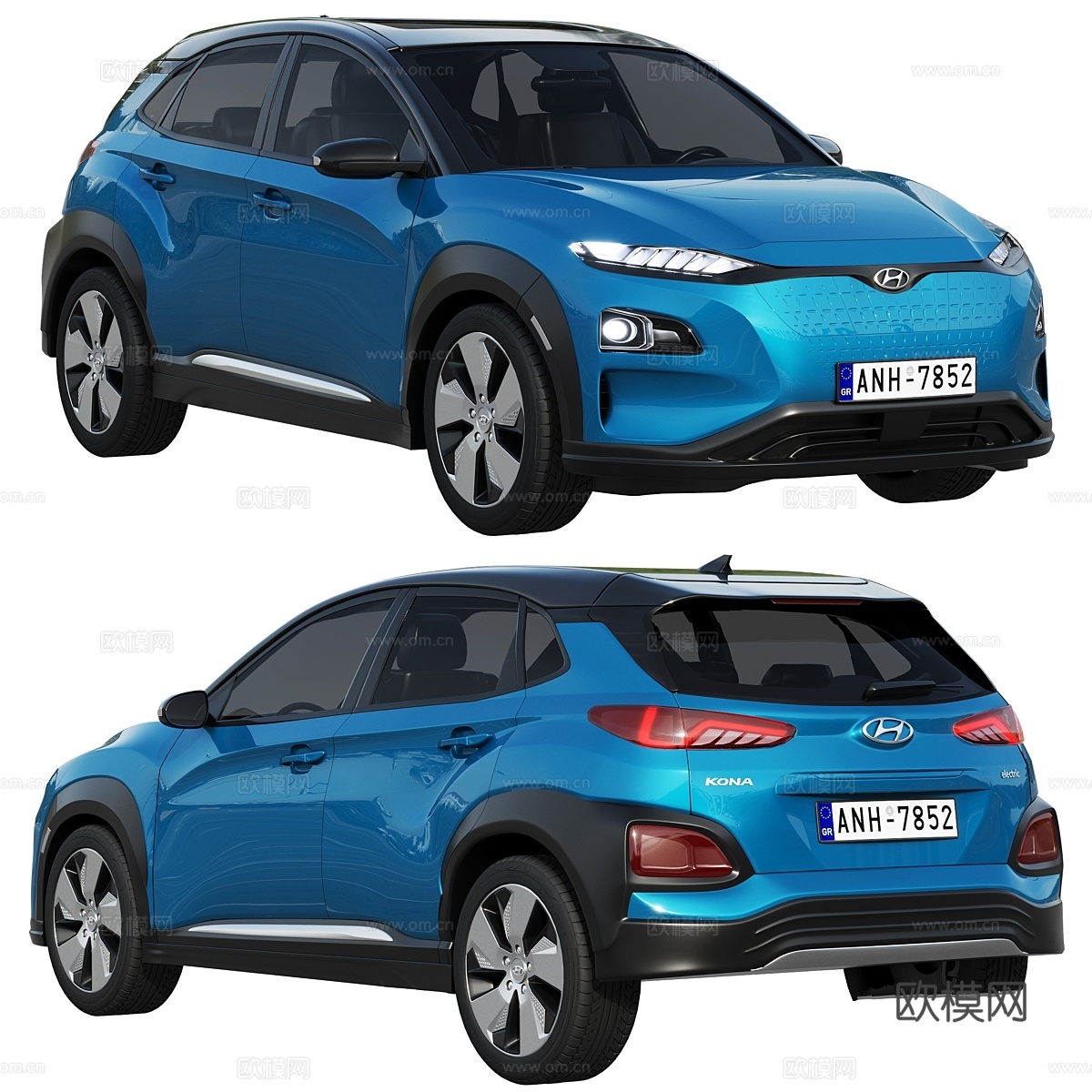 现代KONA电动版3d模型下载