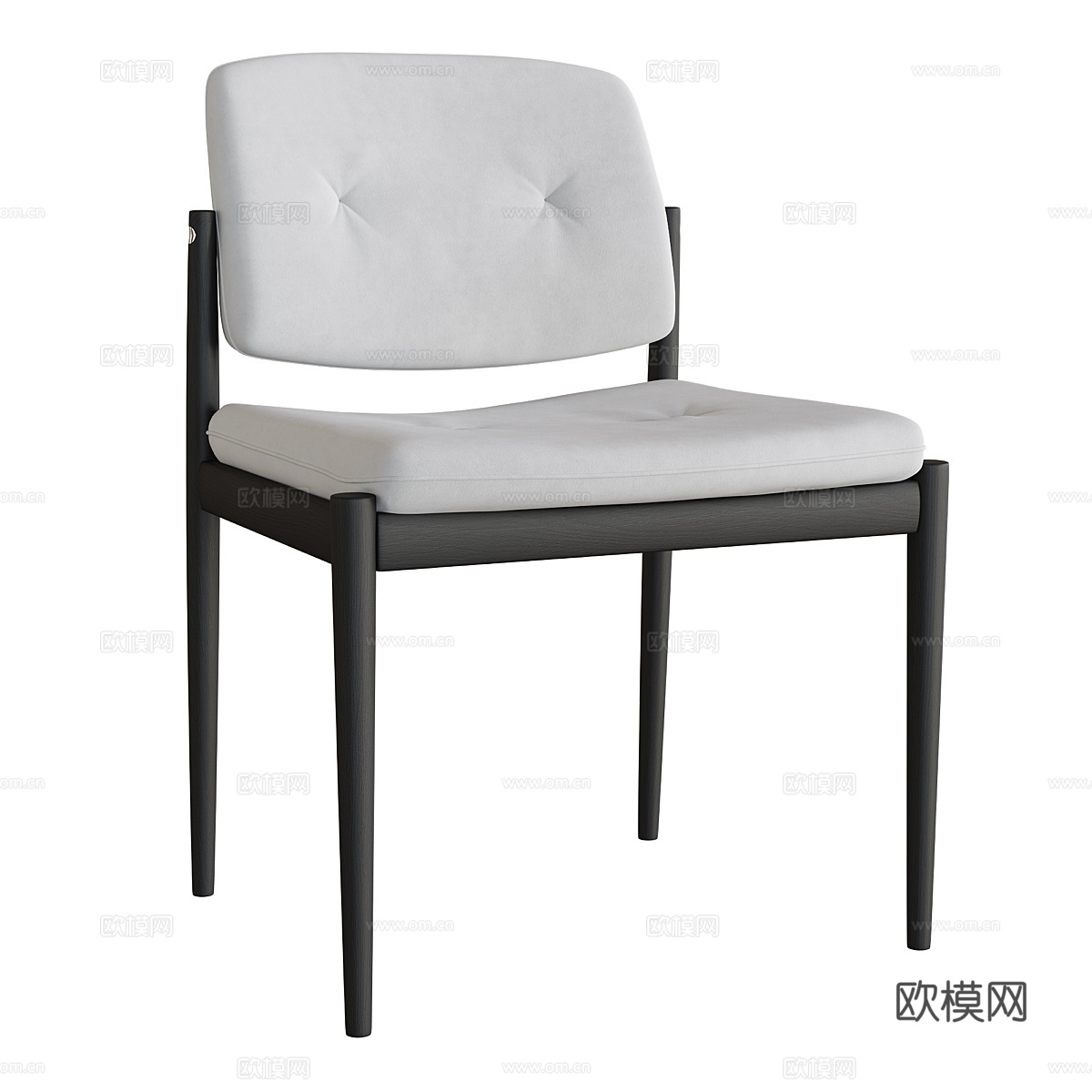 现代意式餐桌椅组合3d模型下载（渲染图3）