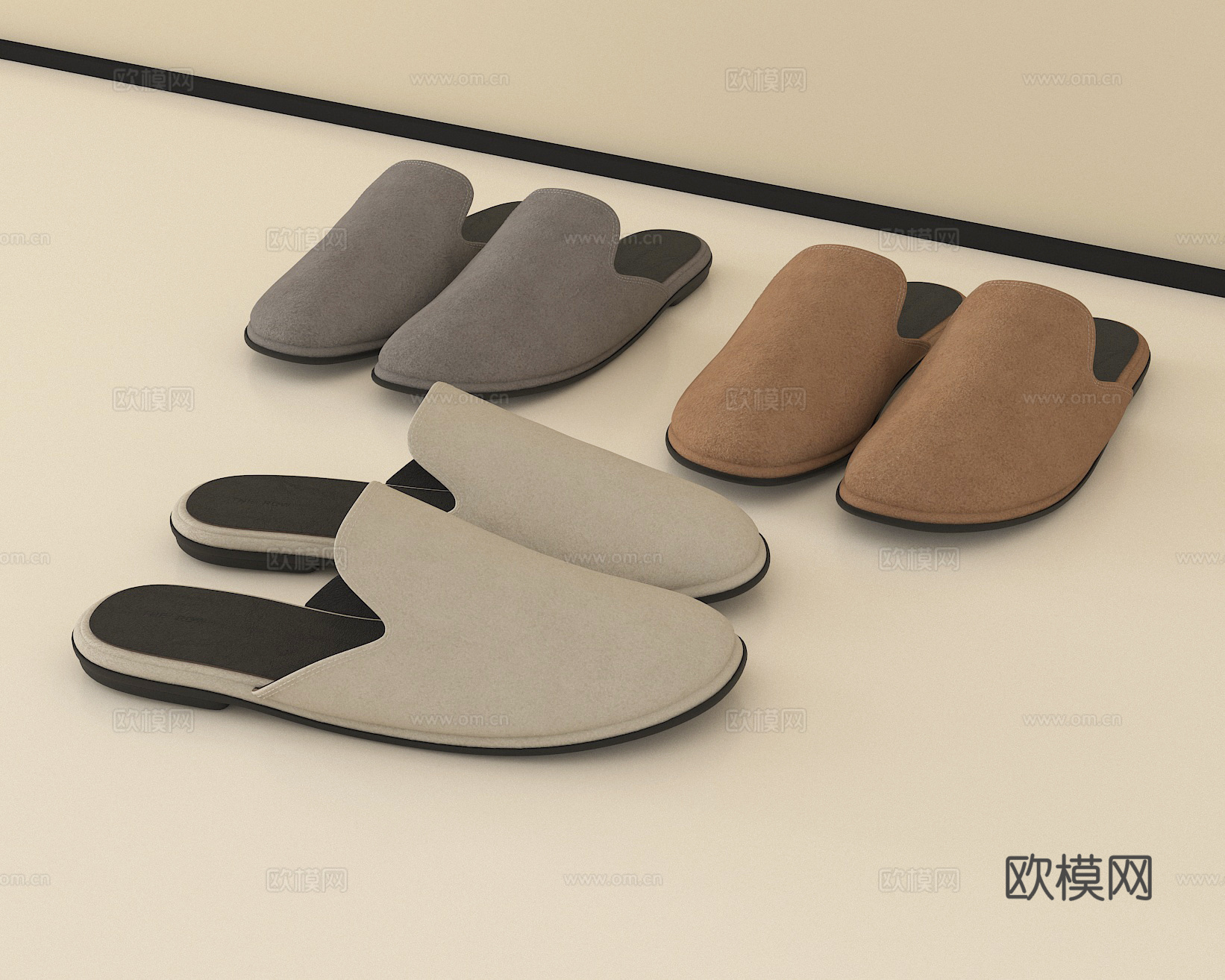 现代鞋子 各种鞋子3d模型下载