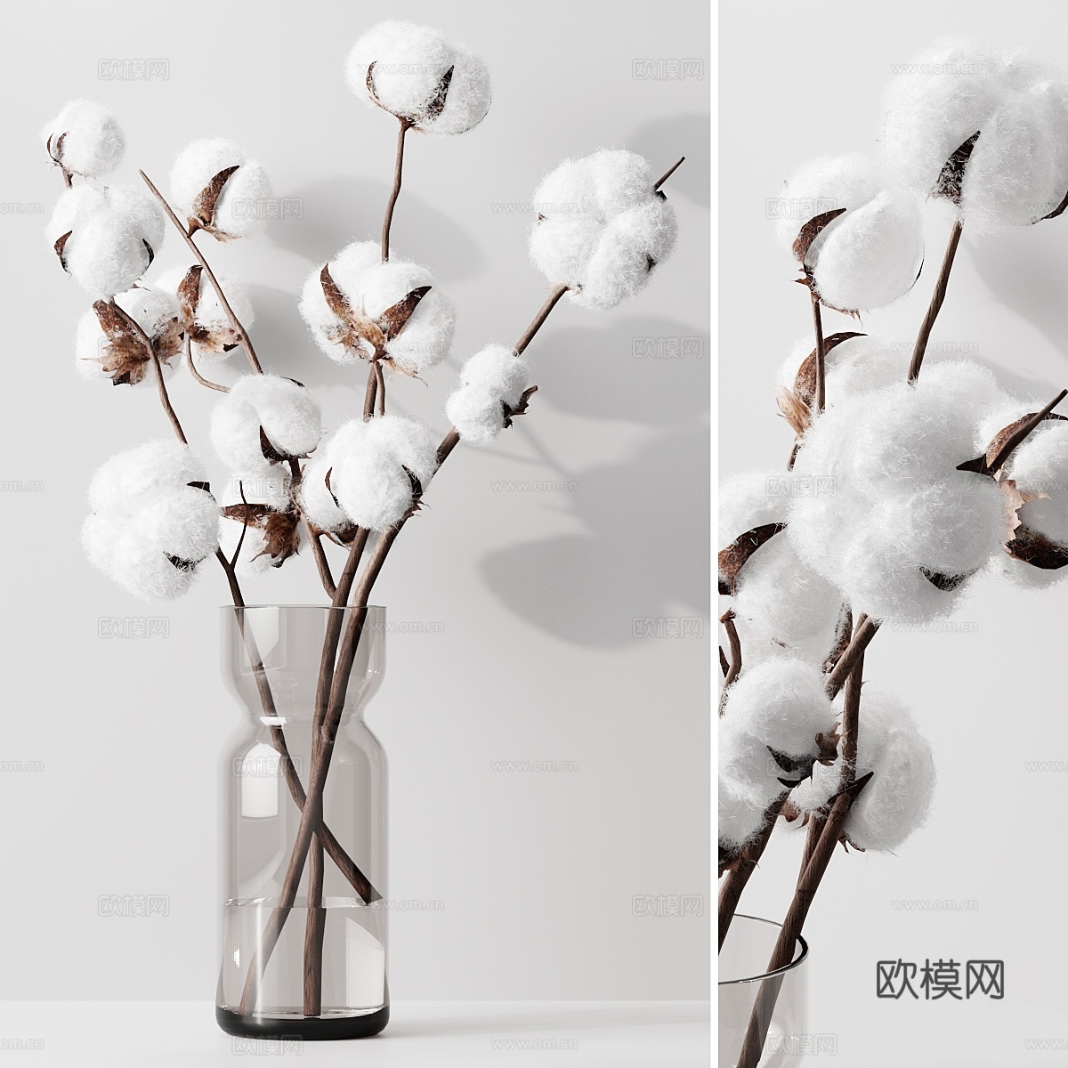 棉花3d模型
