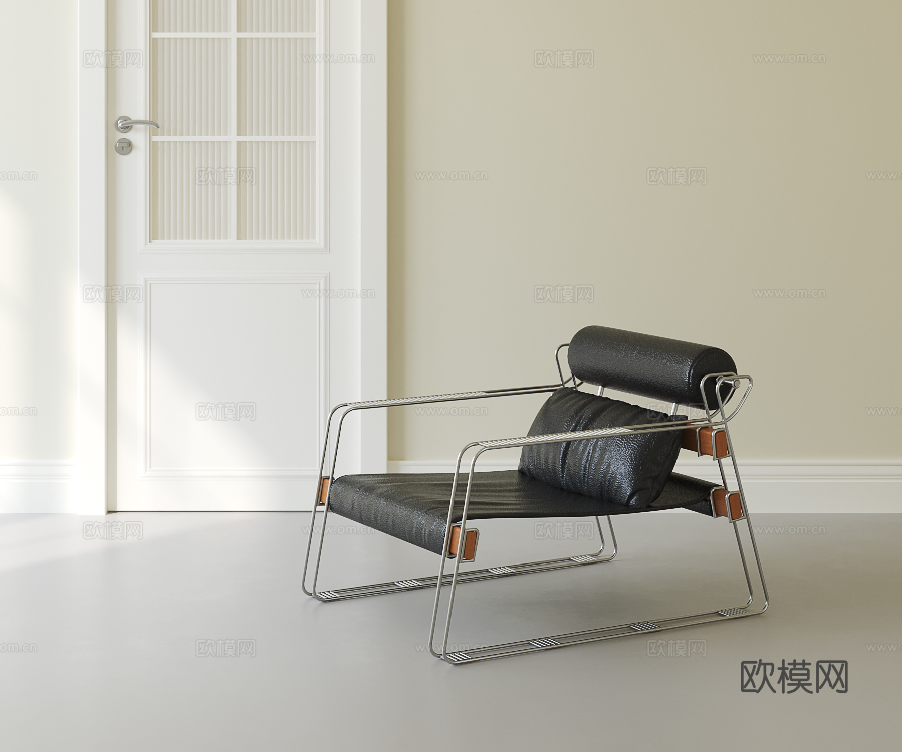 意式轻奢休闲椅su模型