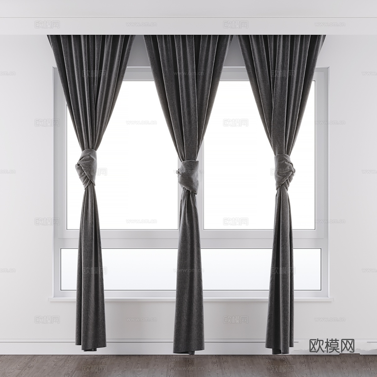 窗帘02结式3d模型下载