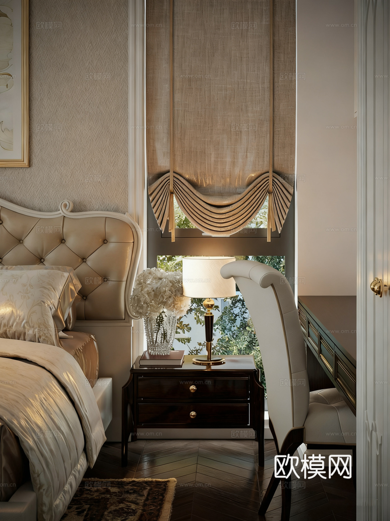 ​​现代轻奢卧室 主卧su模型