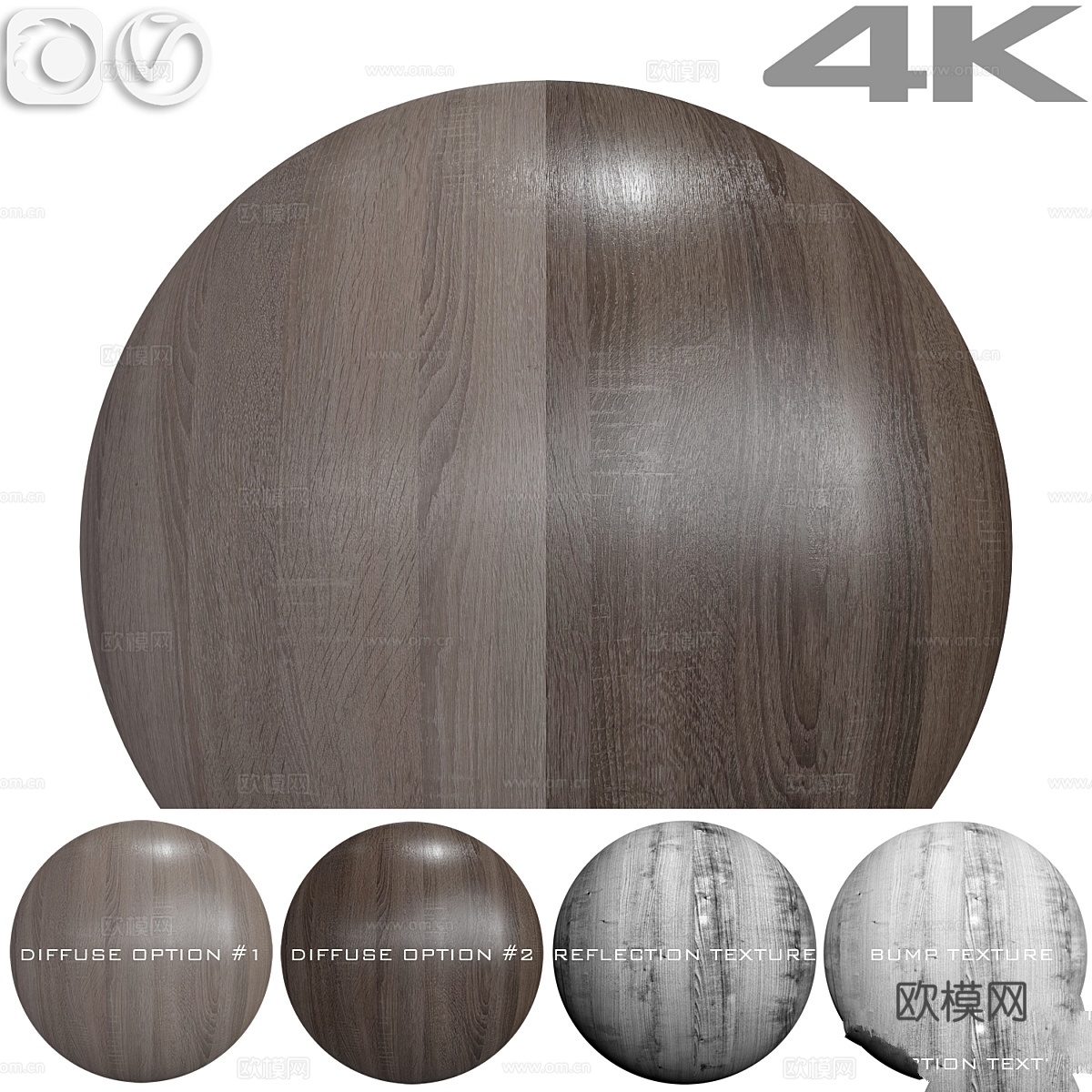 无缝纹理 - 橡木3d模型下载