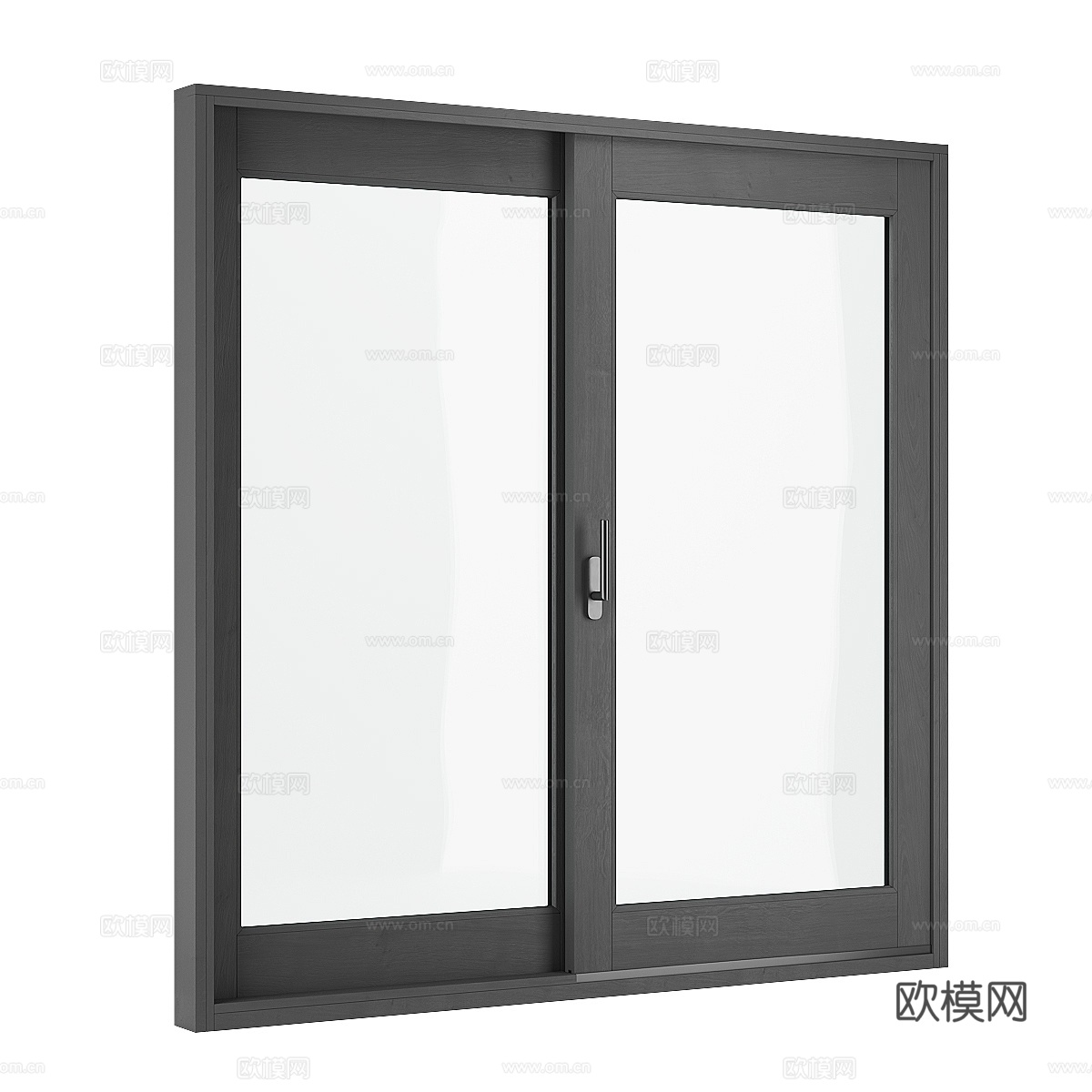 木质外推式滑动门3d模型