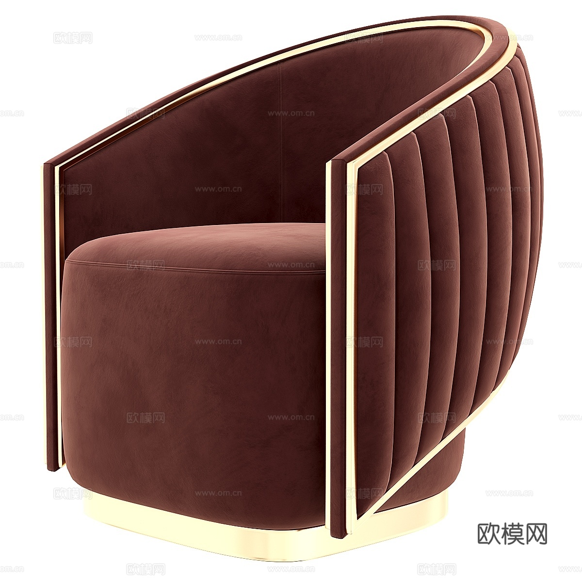 月光伯格椅3d模型