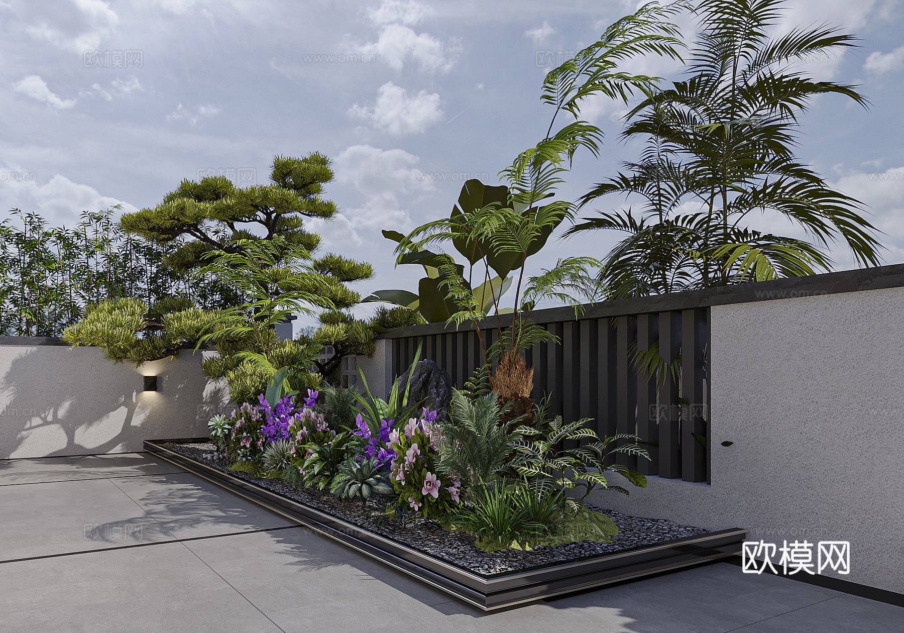 植物景观3d模型下载