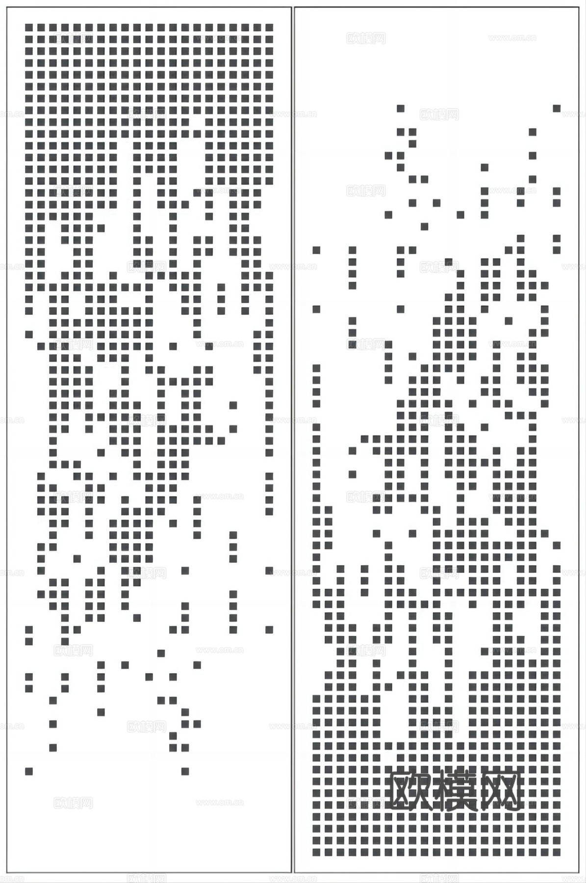 渐变图案冲孔板  洞洞板