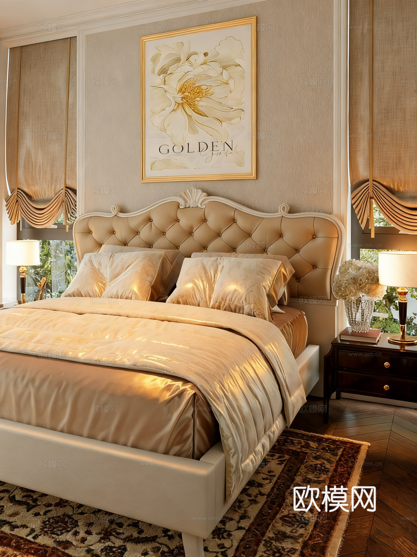 ​​现代轻奢卧室 主卧su模型