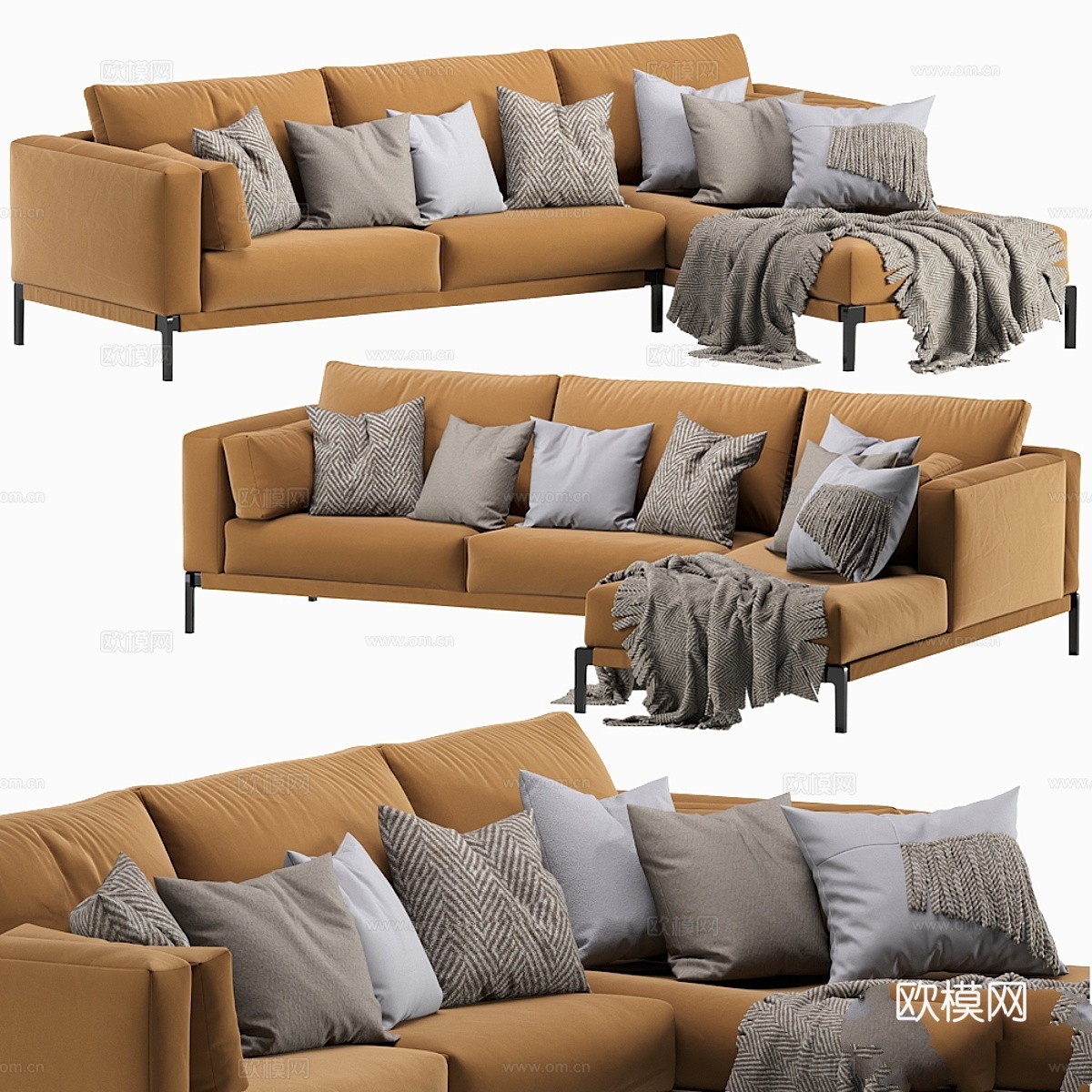 Flexform 罗密欧 躺椅沙发3d模型下载