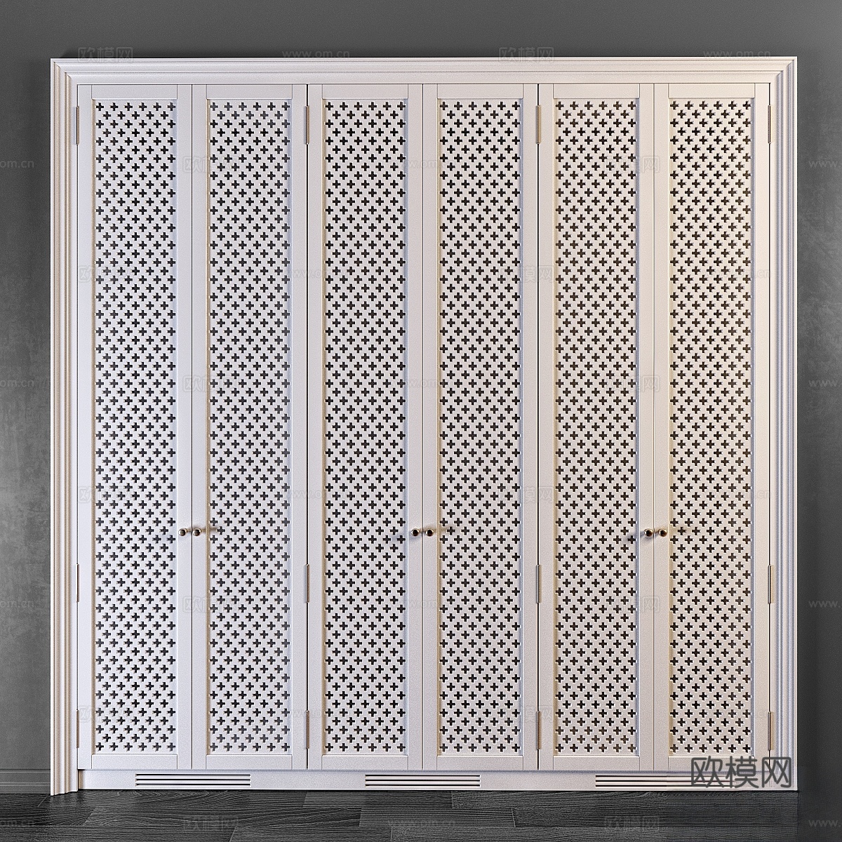 意式衣柜 柜子3d模型下载