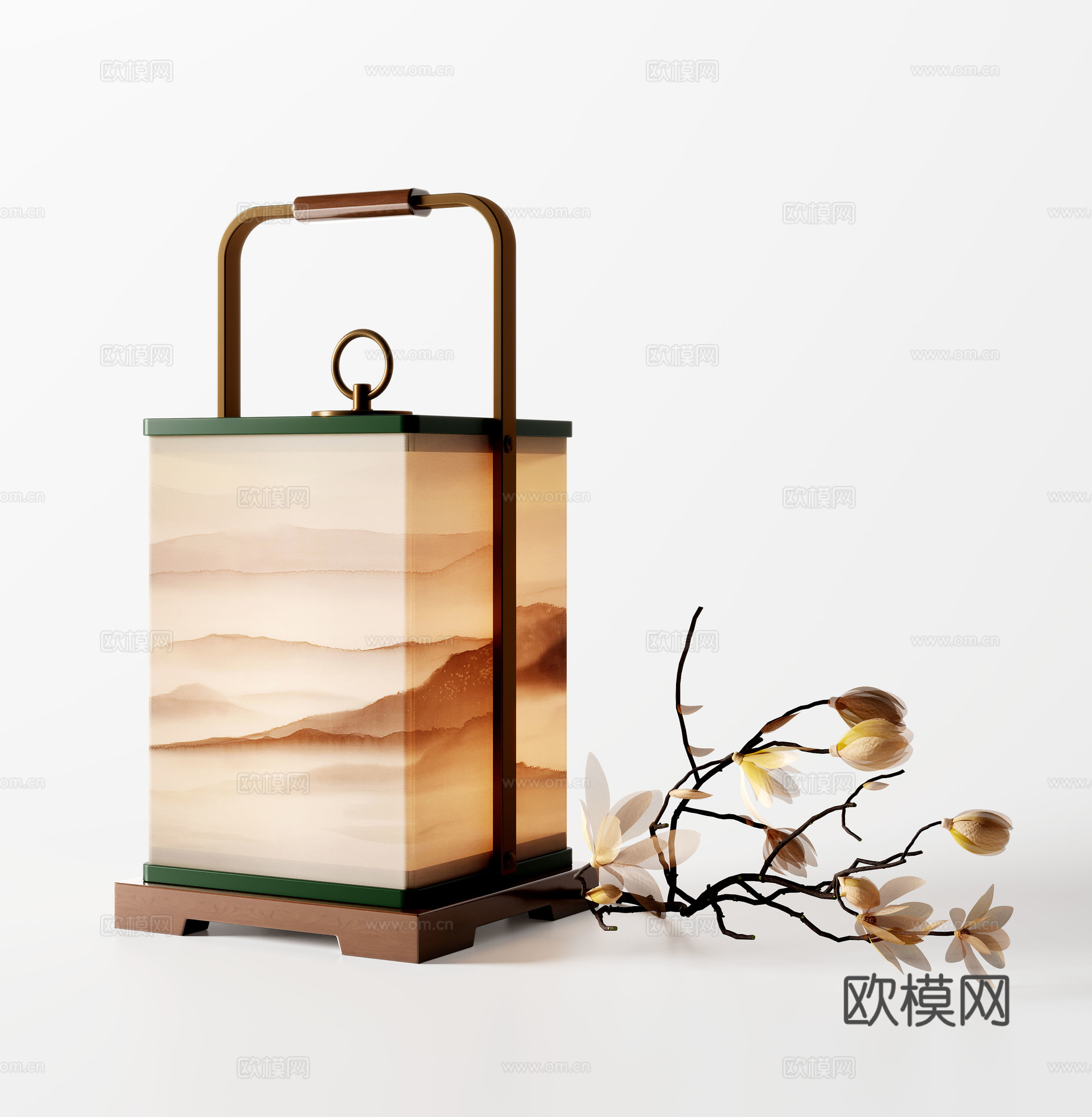 宋式台灯 台灯 灯具 装饰灯 艺术台灯3d模型下载