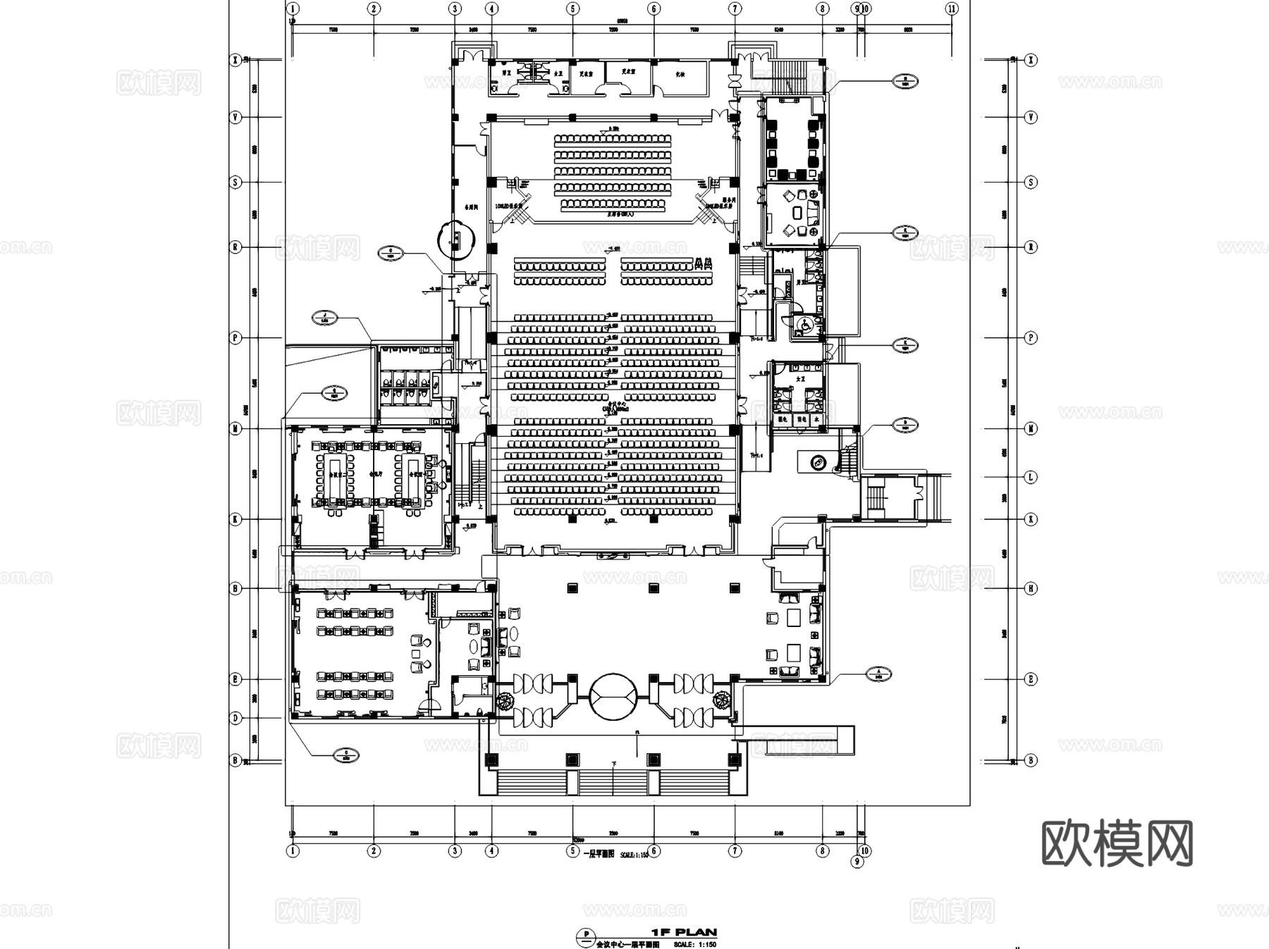 山西晋城晋邦大酒店室内工装CAD施工图cad施工图