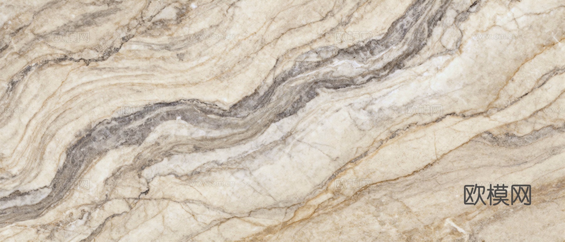 新中式法式山水大理石 米黄大理石 米黄色木纹大理石