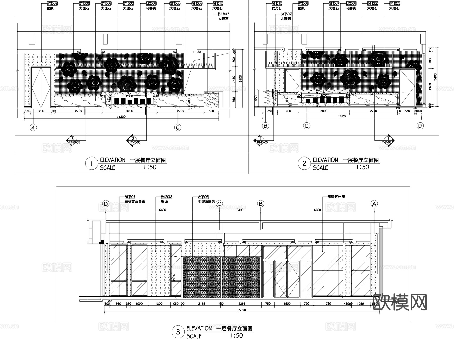 南京若航老山酒店室内工装CAD施工图整套cad施工图