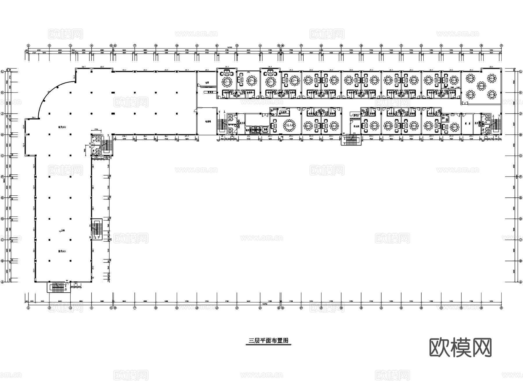 酒店宴会厅包间室内工装CAD施工图cad施工图